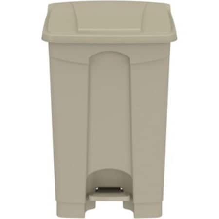 Pinpoint 12 gal Plastic Step-on Receptable, Tan PI2490385